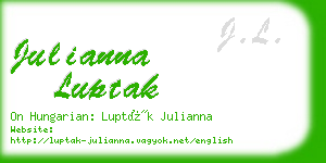 julianna luptak business card